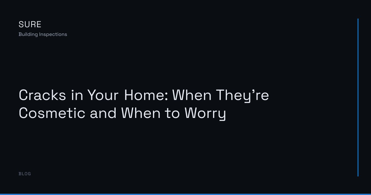 Cracks in Your Home: When They're Cosmetic and When to Worry
