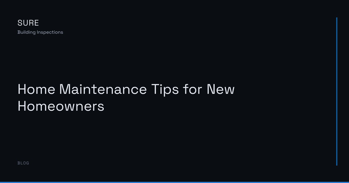 Home Maintenance Tips for New Homeowners