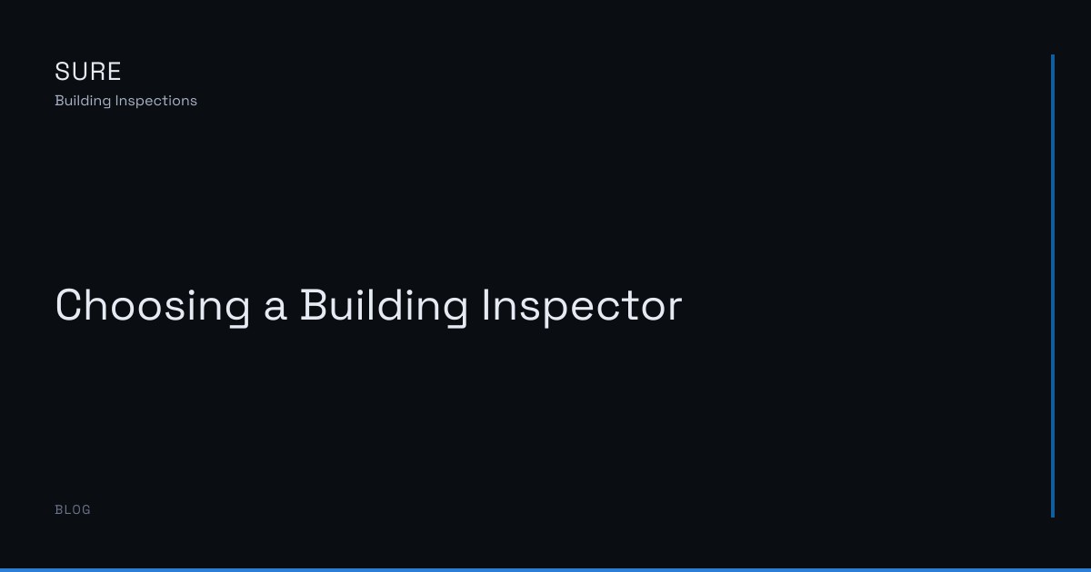 Choosing a Building Inspector