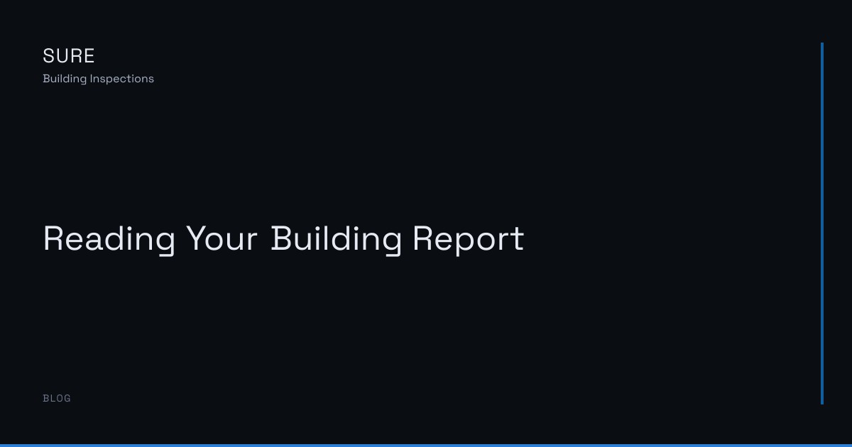 Reading Your Building Report